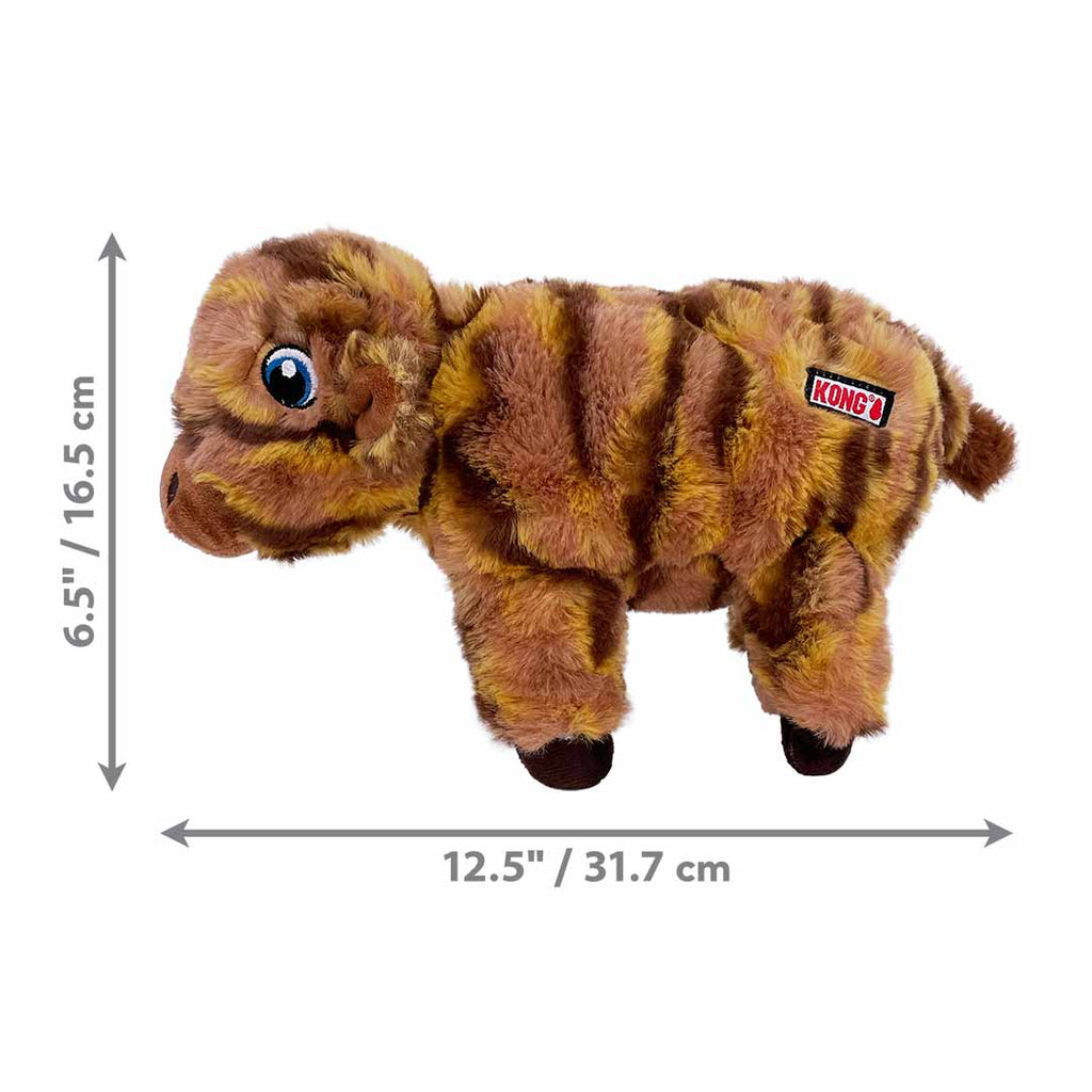 KONG Low Stuff Stripes Cow Brun