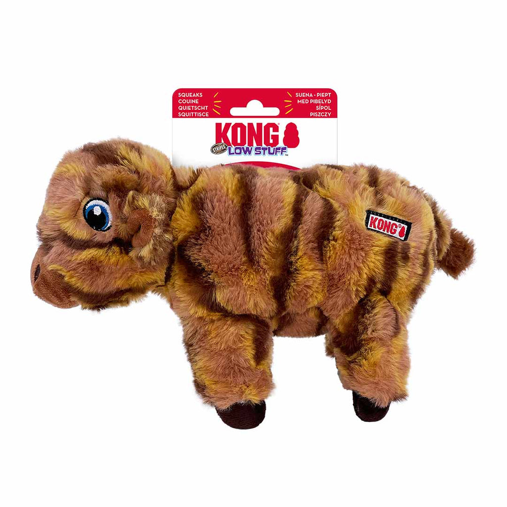 KONG Low Stuff Stripes Cow Brun