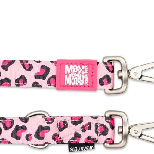 Laisse triple point Max & Molly Rose leopard