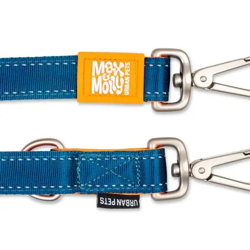 Laisse triple point Max & Molly Matrix orange