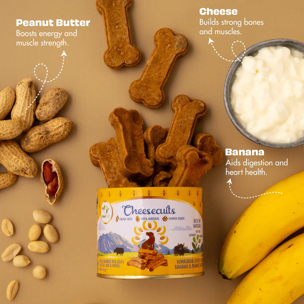 Cheesecuits, Biscuits au fromage 🧀 Banana et beurre de cacahuète