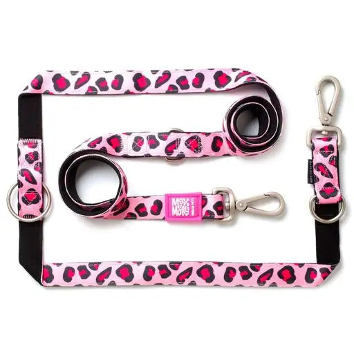 Laisse triple point Max & Molly Rose leopard