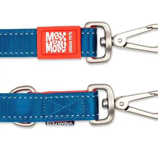 Laisse triple point Max & Molly Matrix rouge