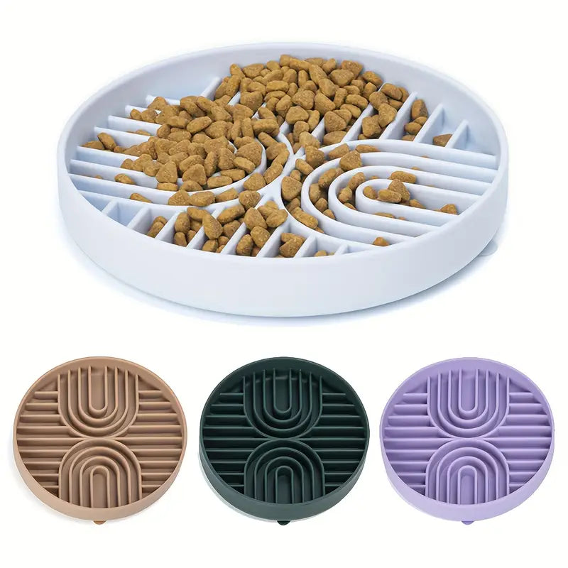 Gamelle ou Tapis de Léchage Rond Anti-Glouton