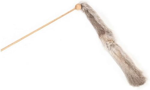 NIEMEYEER – Canne à jouer avec ver en fourrure naturelle de lapin
