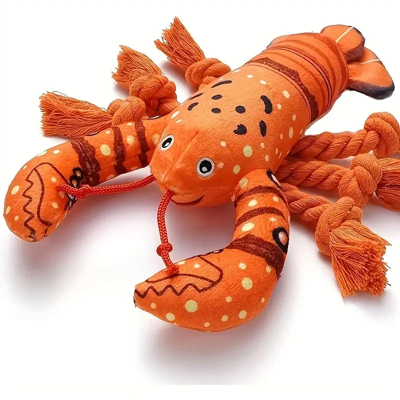 Homard en peluche et corde