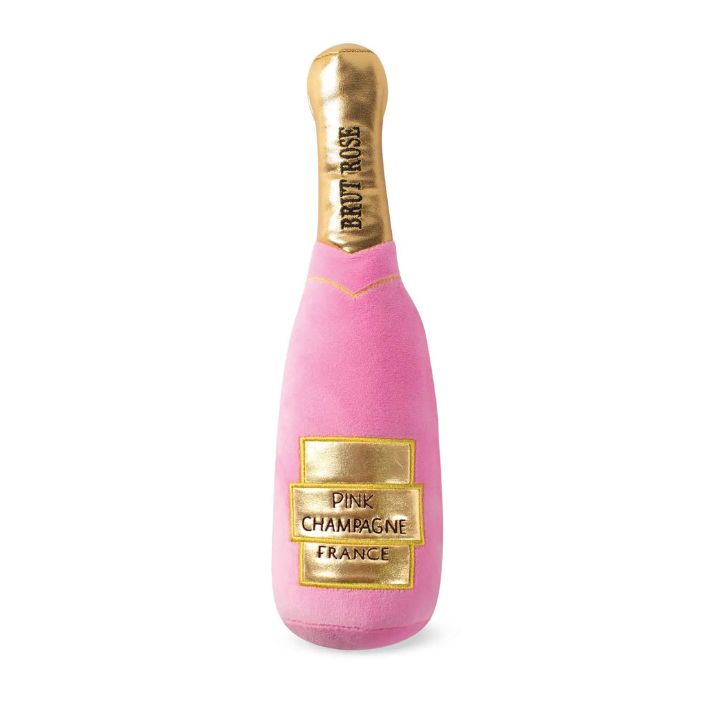 Peluche bouteille Champagne "rosé"