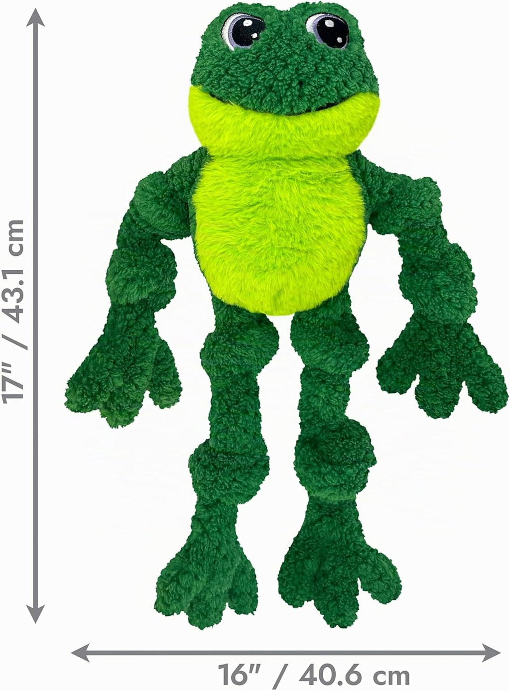 KONG Knots Grenouille avec squelette de corde intérieure