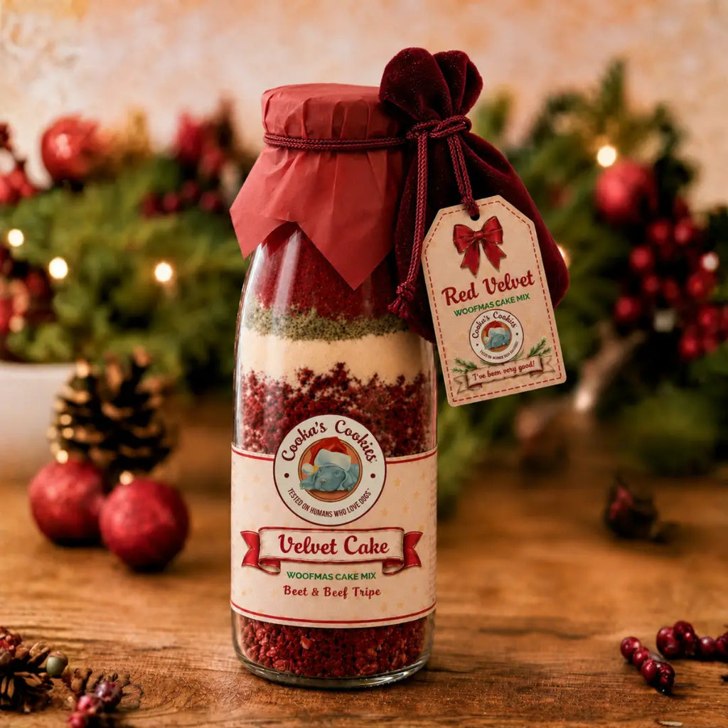 Red Velvet - Kit de gâteau de Noël pour chiens