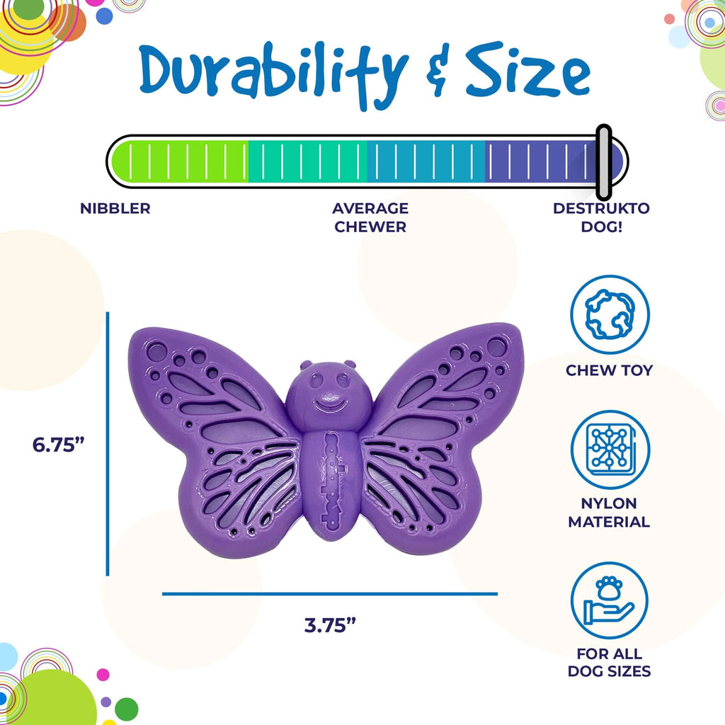 Jouet à mâcher et enrichir en nylon papillon