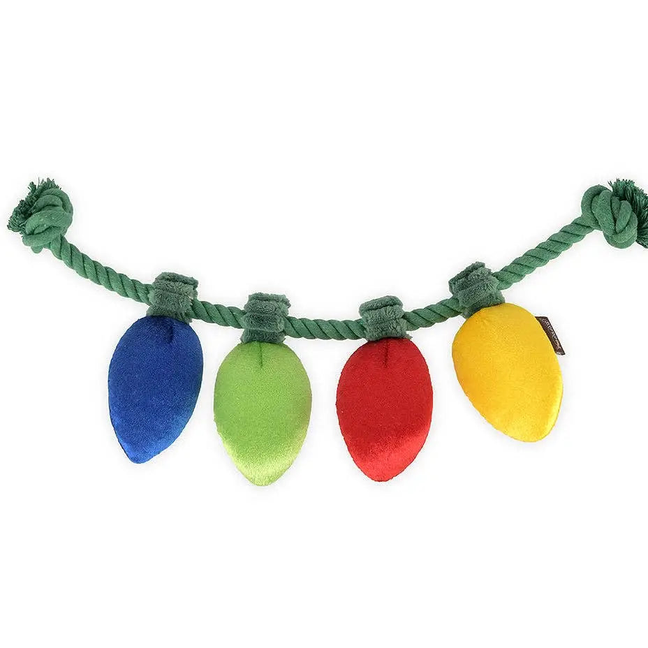 Peluche avec corde lumières de Noël