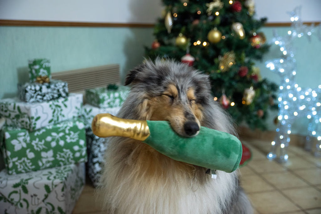 Peluche bouteille Champagne