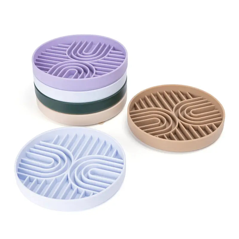Gamelle ou Tapis de Léchage Rond Anti-Glouton