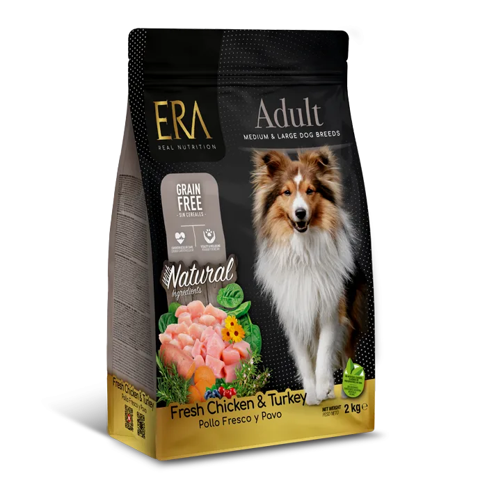 ERA ADULT Moyen/Grad Chien poulet et dinde SANS CÉRÉALES