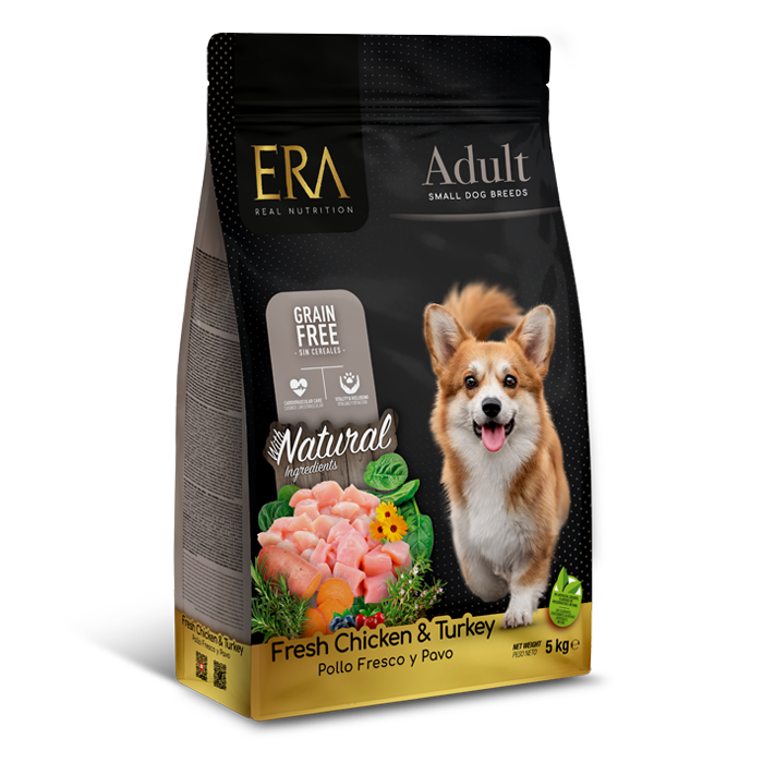 ERA ADULT Petit Chien poulet et dinde SANS CÉRÉALES