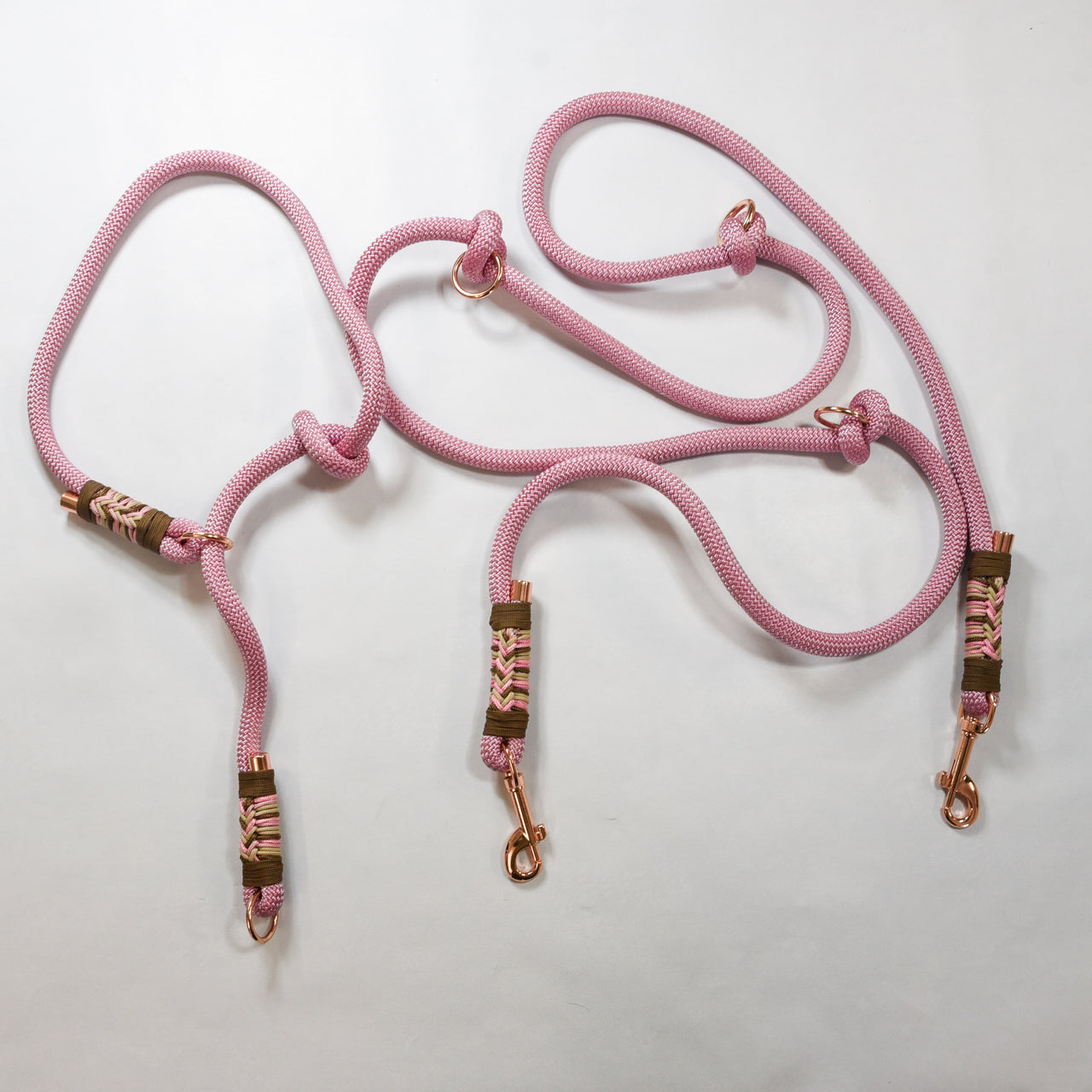 Duo Laisse Triple point + Collier "Roma"