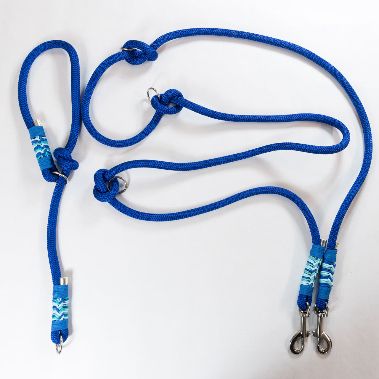 Duo Laisse Triple point + Collier "Ocèan"