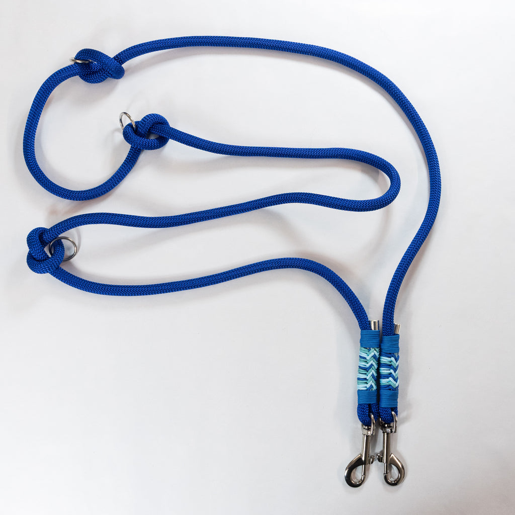 Duo Laisse Triple point + Collier "Ocèan"