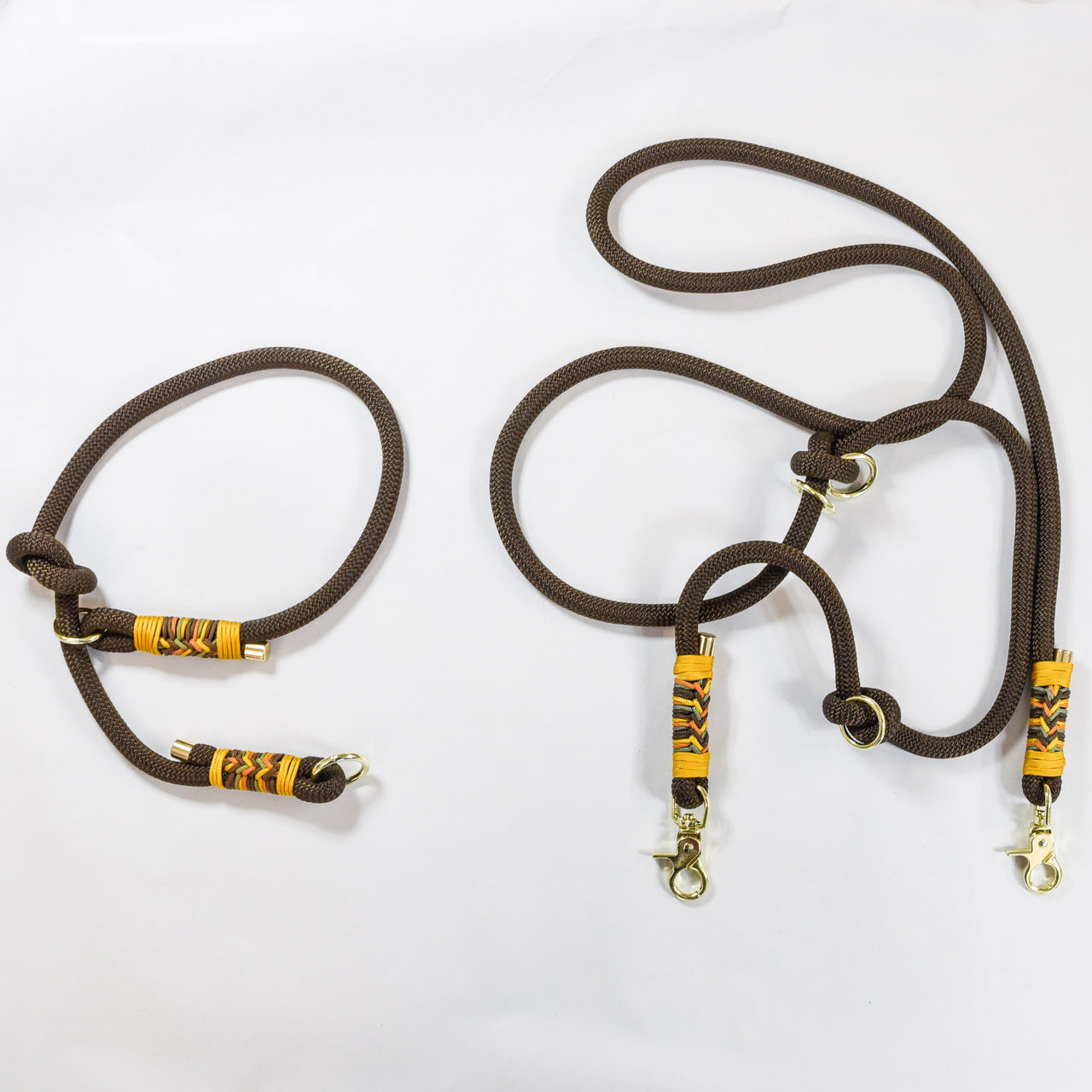 Duo Laisse Triple point + Collier "Kenya"