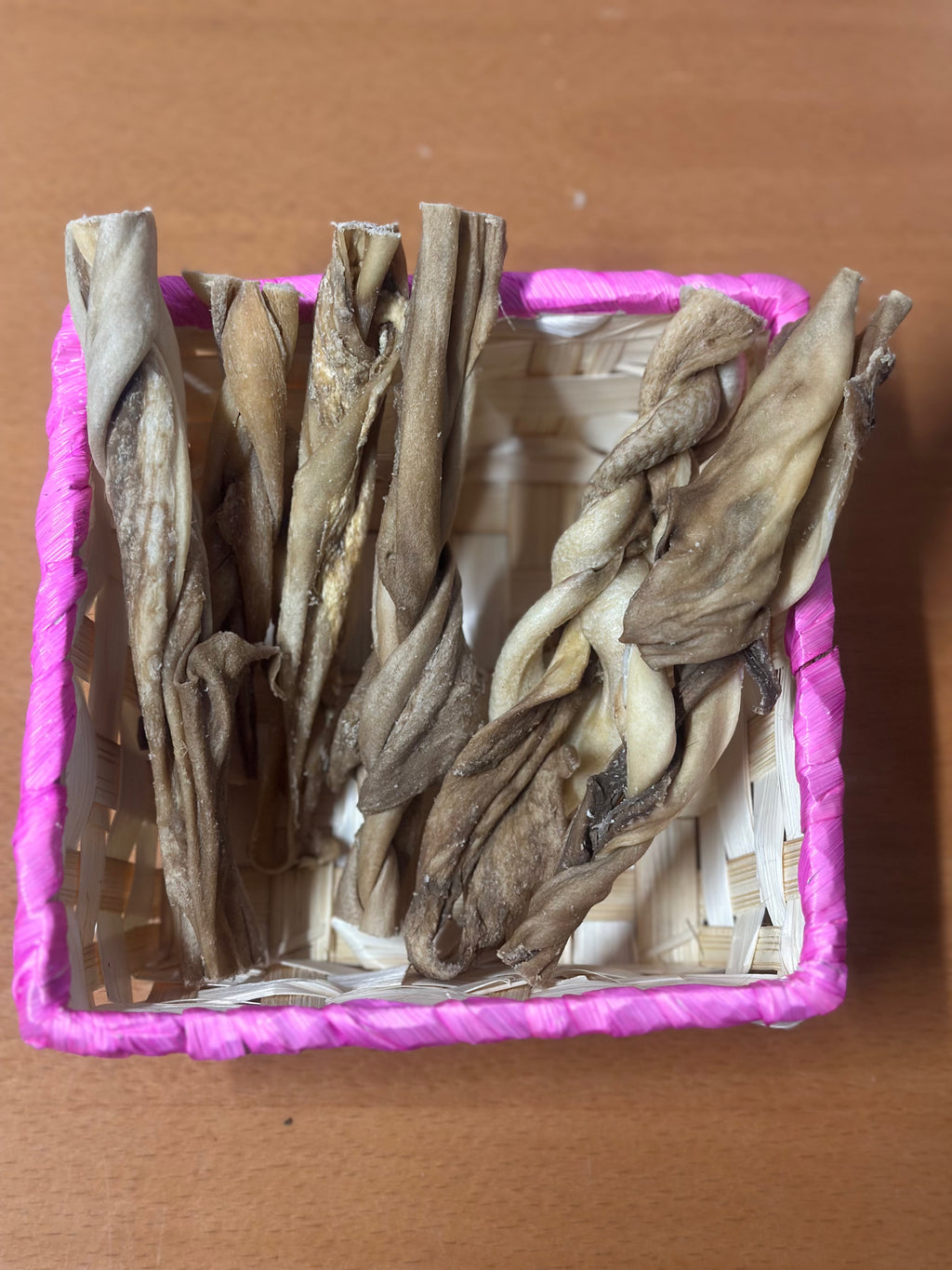 100g Cuir chevelu d'agneau, tressé