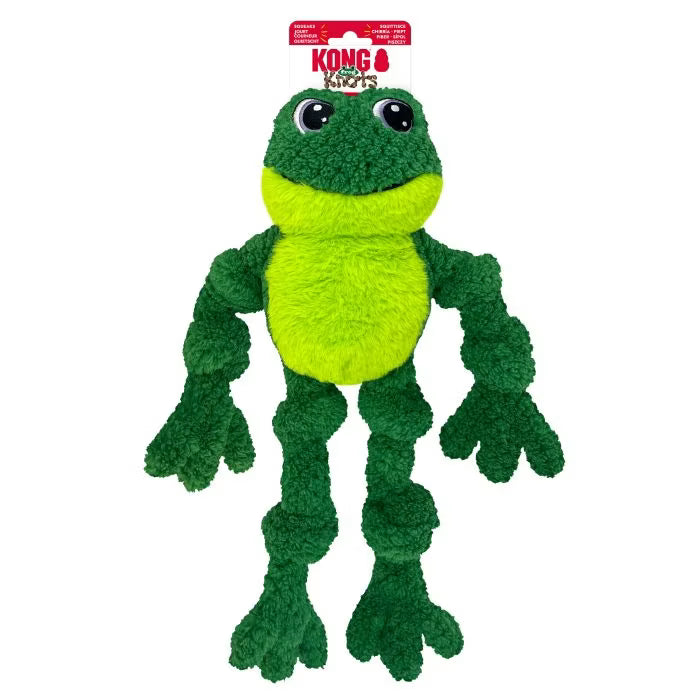 KONG Knots Grenouille avec squelette de corde intérieure
