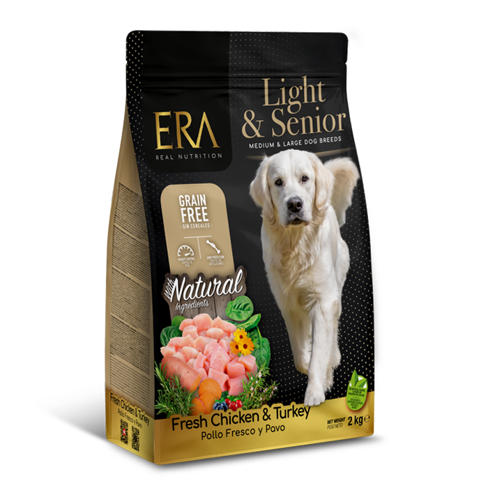 ERA SENIOR Moyen/Grand Chien poulet et dinde SANS CÉRÉALES