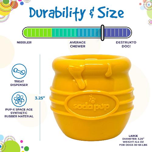 Distributeur de friandises Pot de miel Jaune