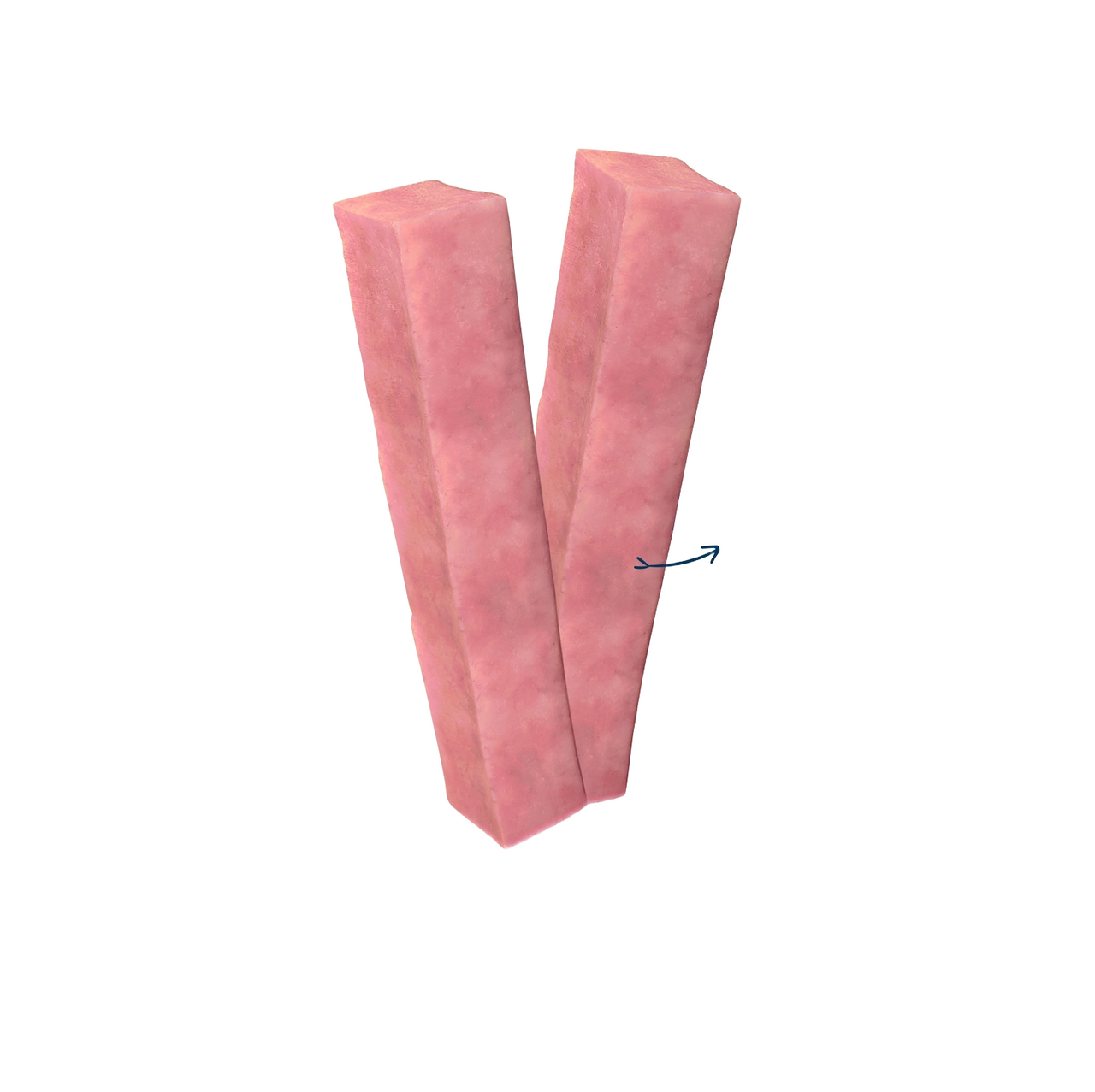 Bâtonnet au fromage de Yak Fraise taille S