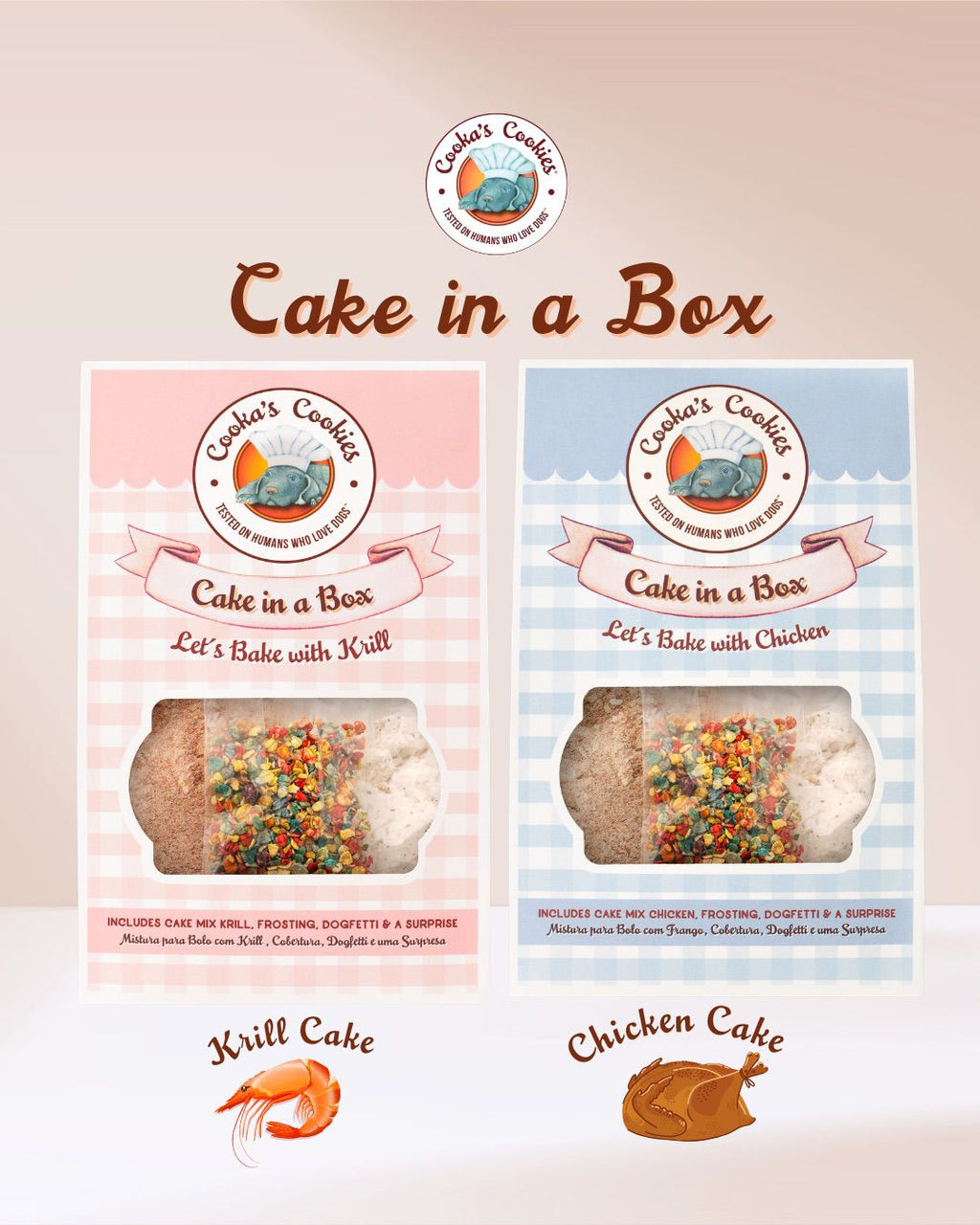 Gâteau en Boîte pour chiens Krill