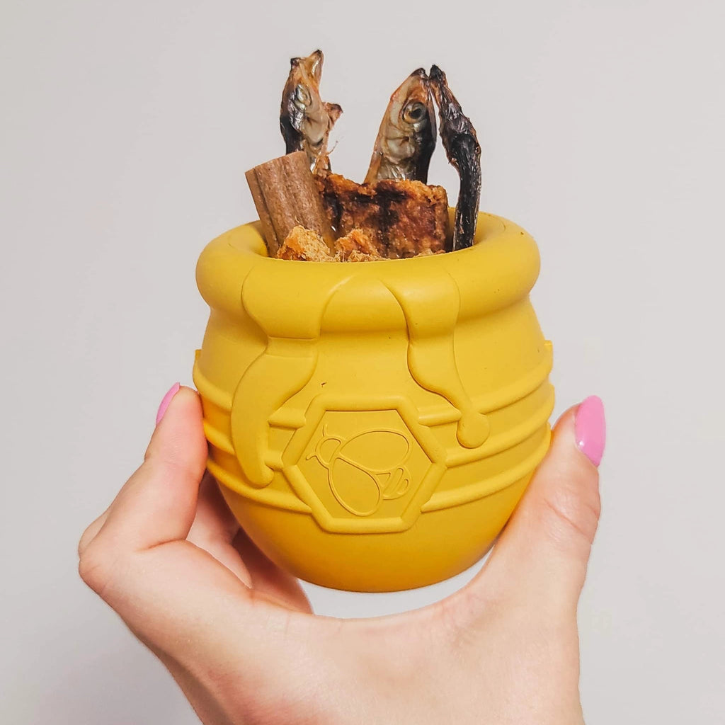 Distributeur de friandises Pot de miel Jaune