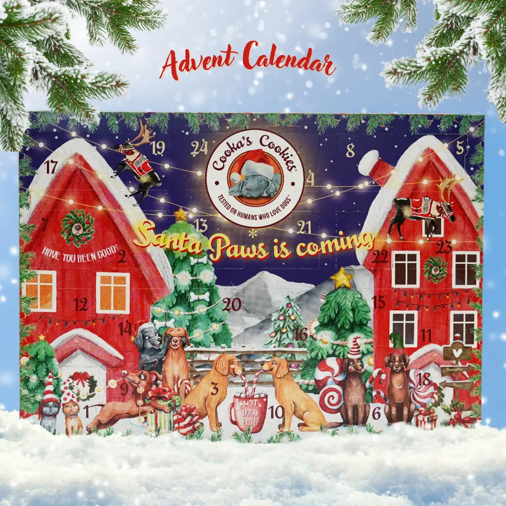 Calendrier de l'Avent de Noël pour chiens (édition premium)