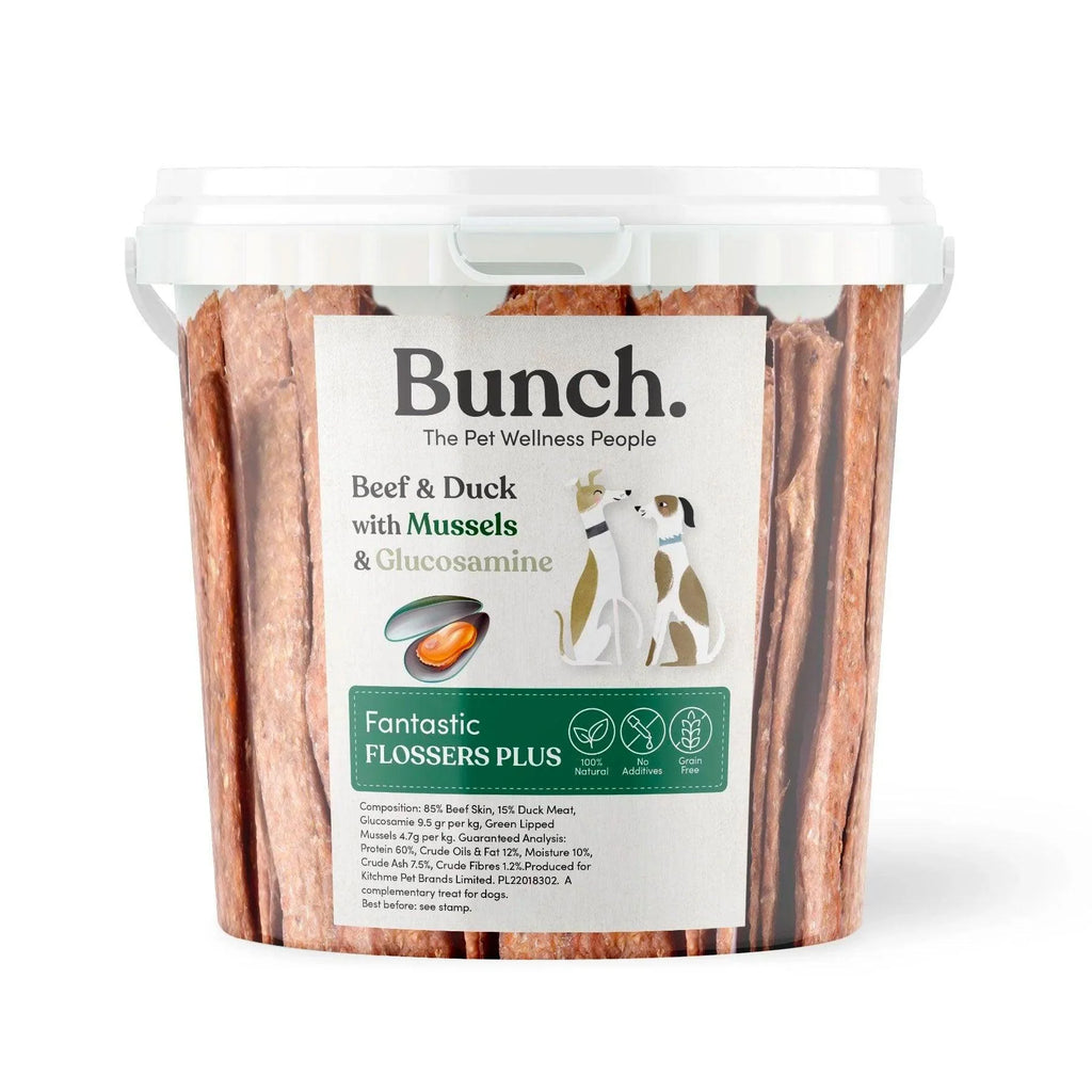 Bâton de mastication Canard et Boeuf avec glucosamine et extrait de moule verte