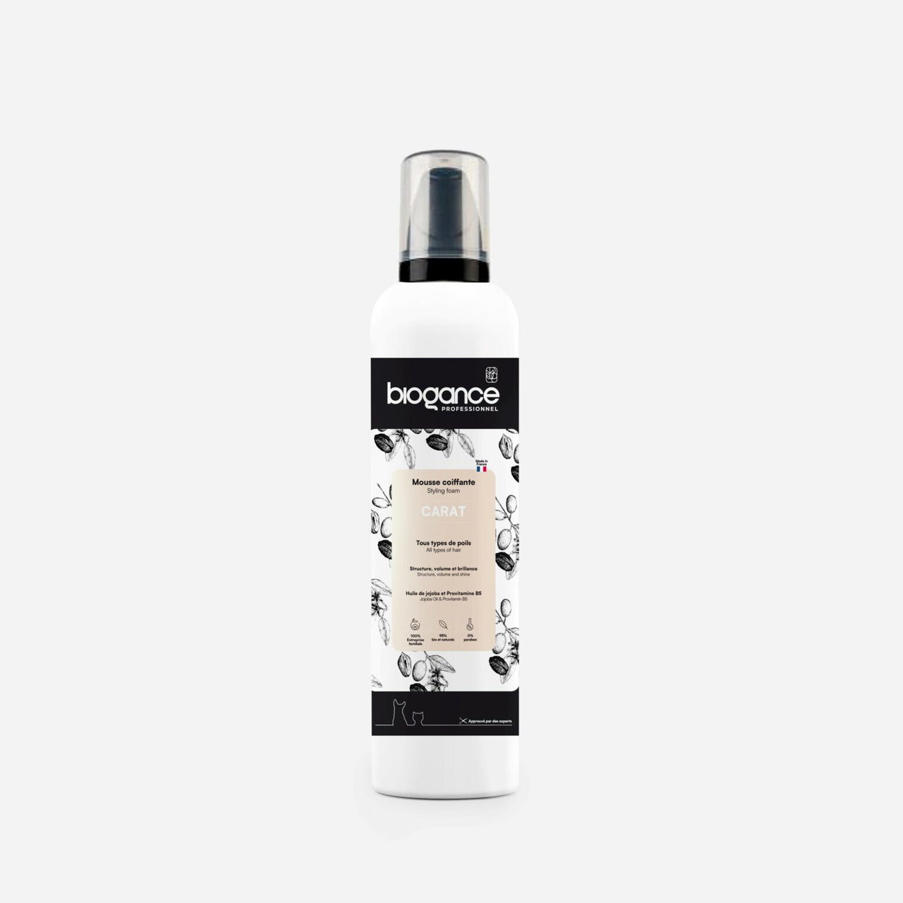 Mousse Coiffante professionnelle Carat