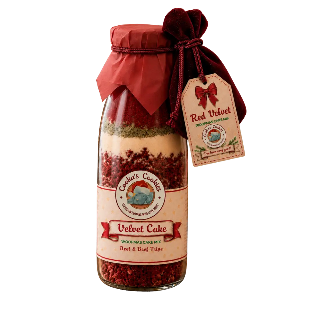 Red Velvet - Kit de gâteau de Noël pour chiens