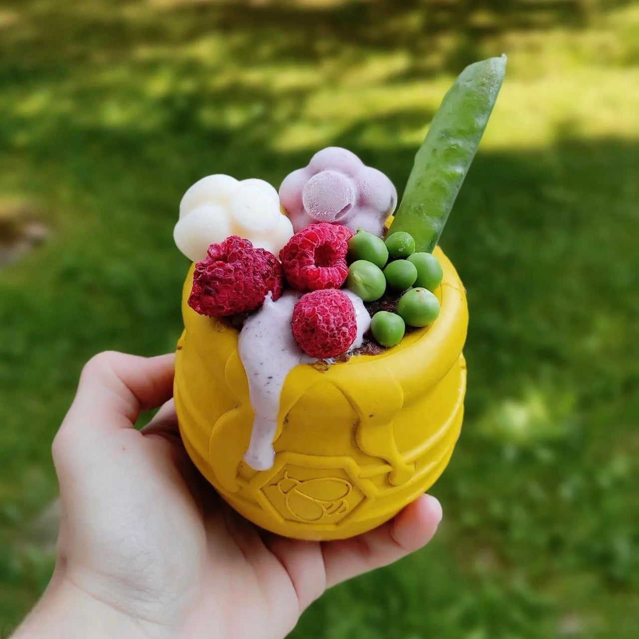 Distributeur de friandises Pot de miel Jaune