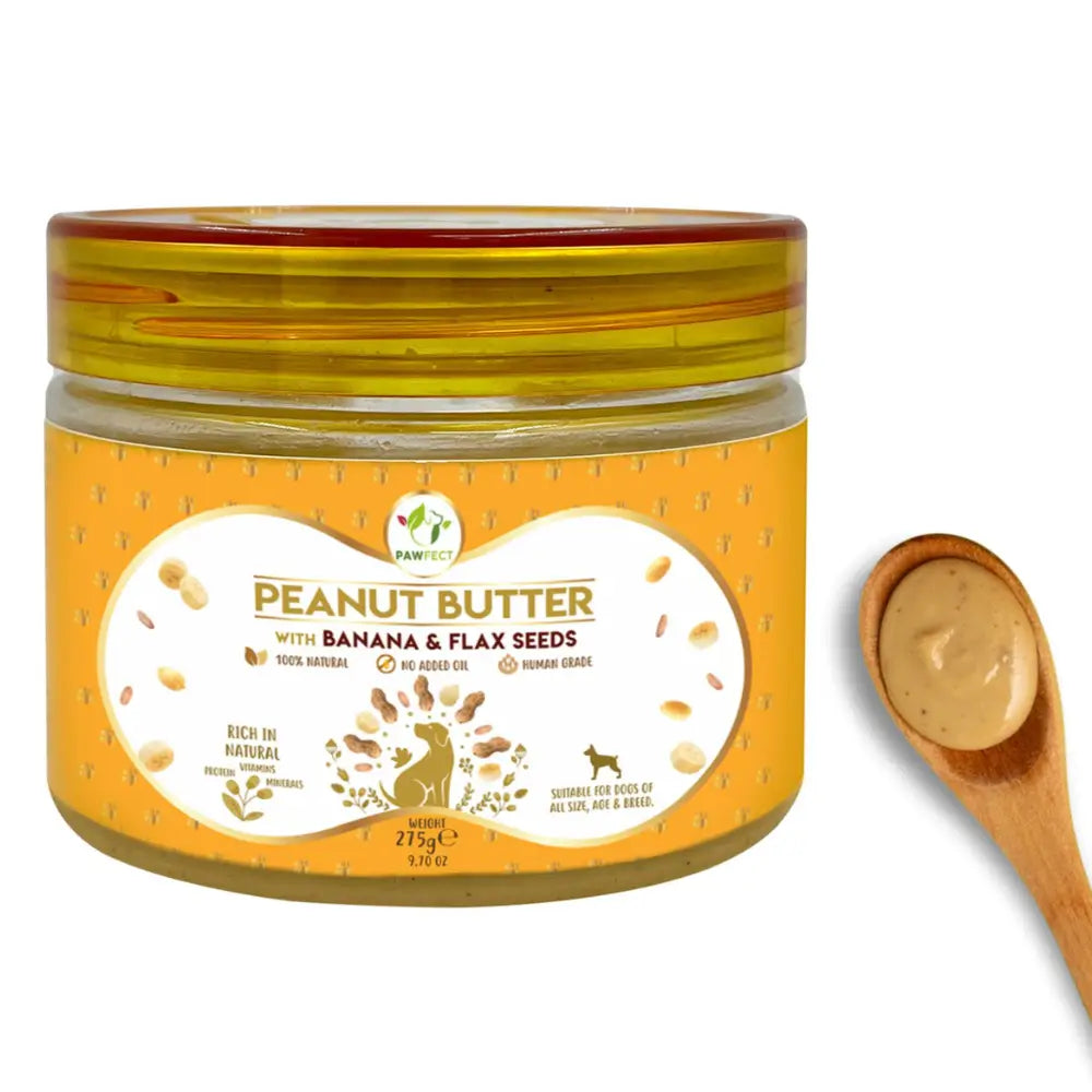 Beurre de cacahuète pour chiens : Banana et graines de Lin