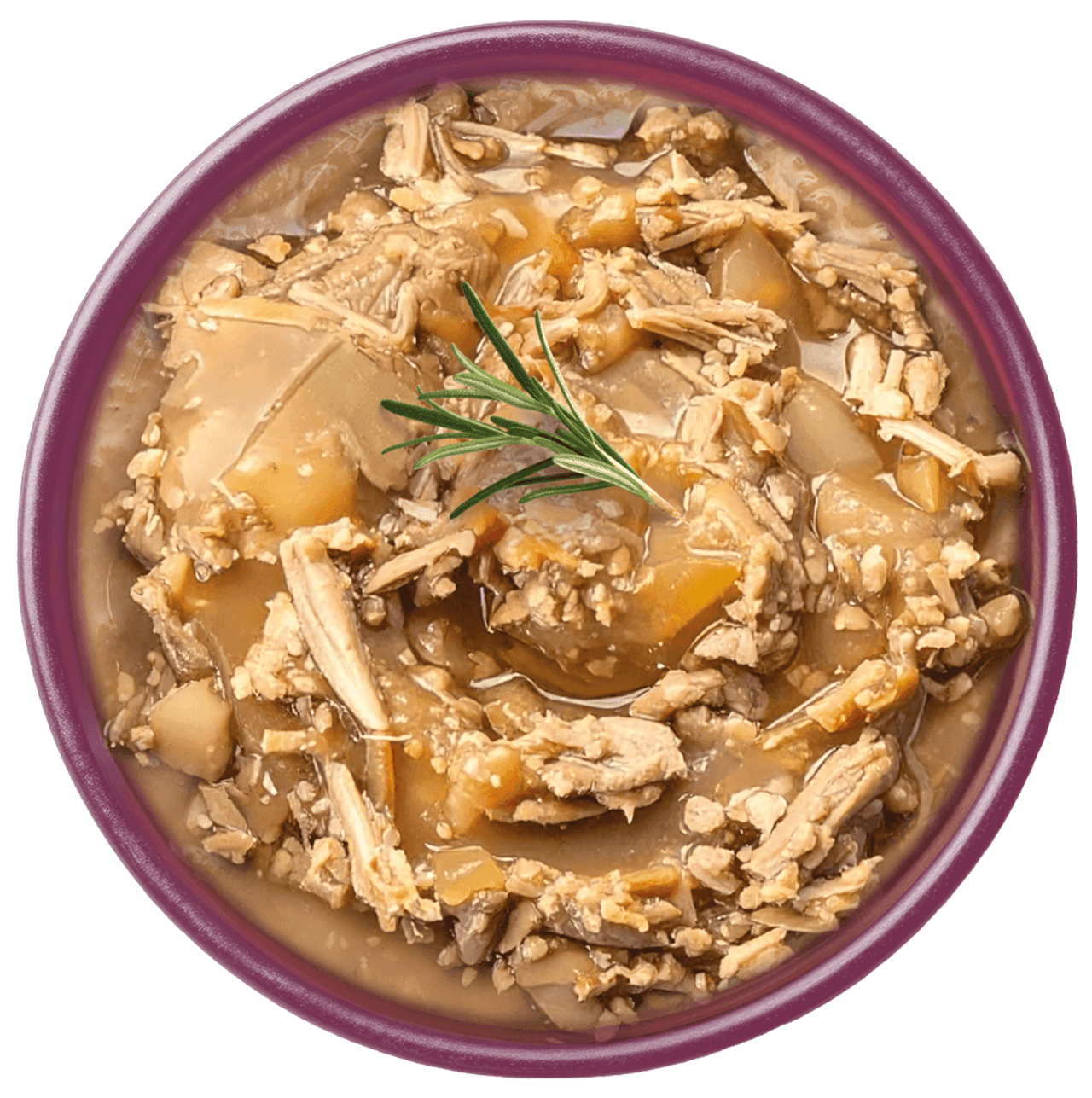 Ragoût de poulet maison pour chiens en sauce