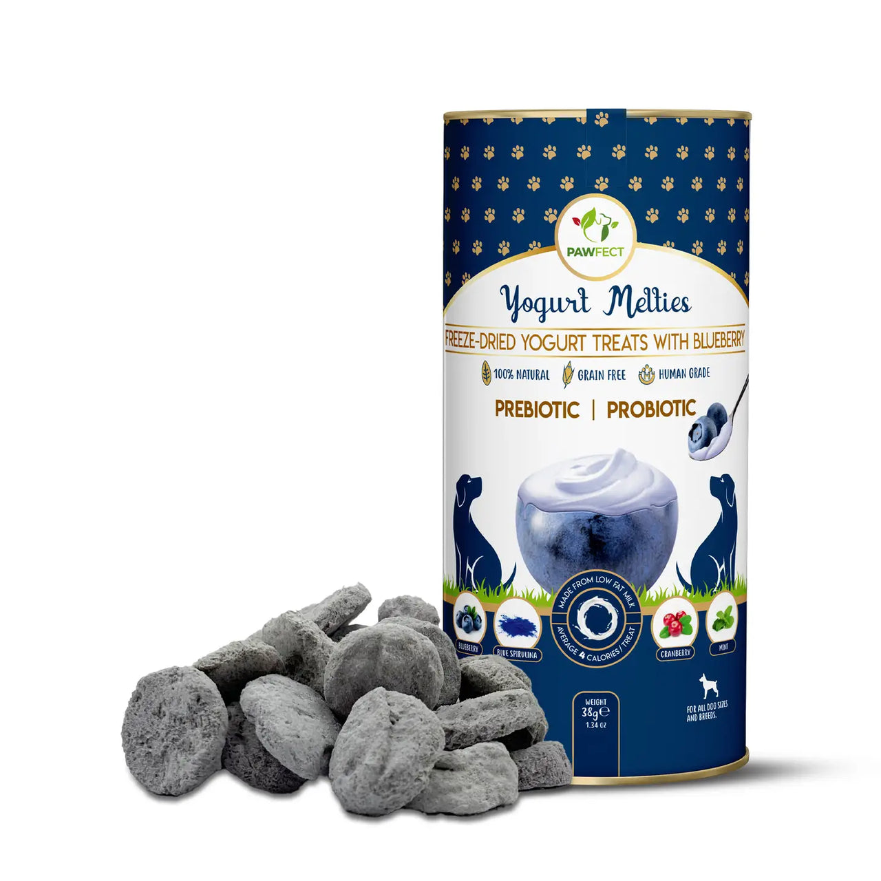 Friandises lyophilisés Yogurt Melties avec avec myrtille 🫐