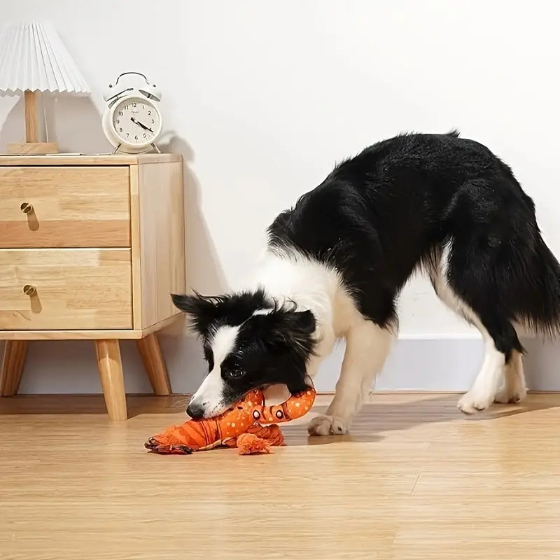 Homard en peluche et corde