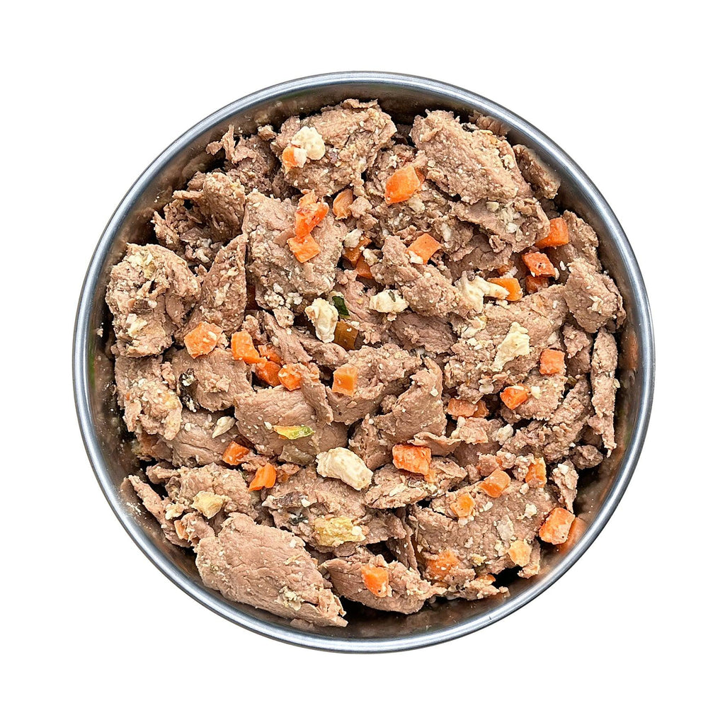 Menu frais Chèvre avec manioc, carottes et pêche 400g