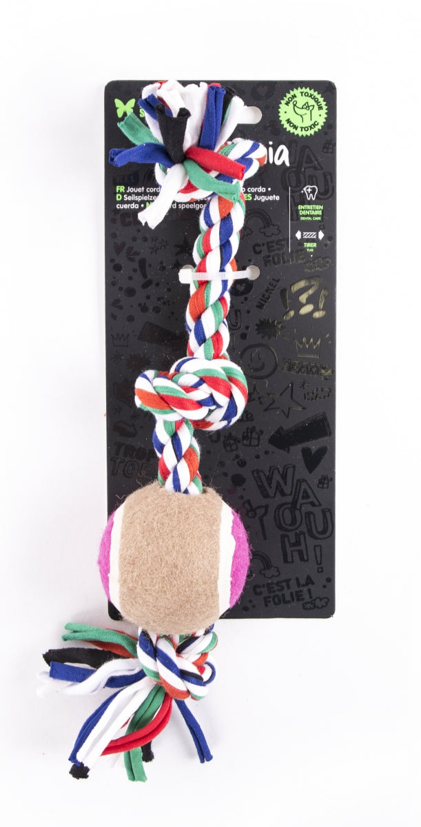Corde de Jeu avec Balle Amusement et Dentition