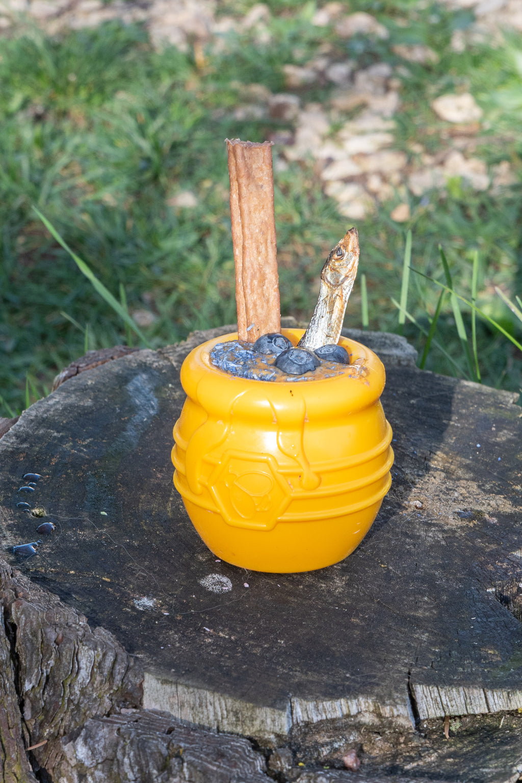 Distributeur de friandises Pot de miel Jaune